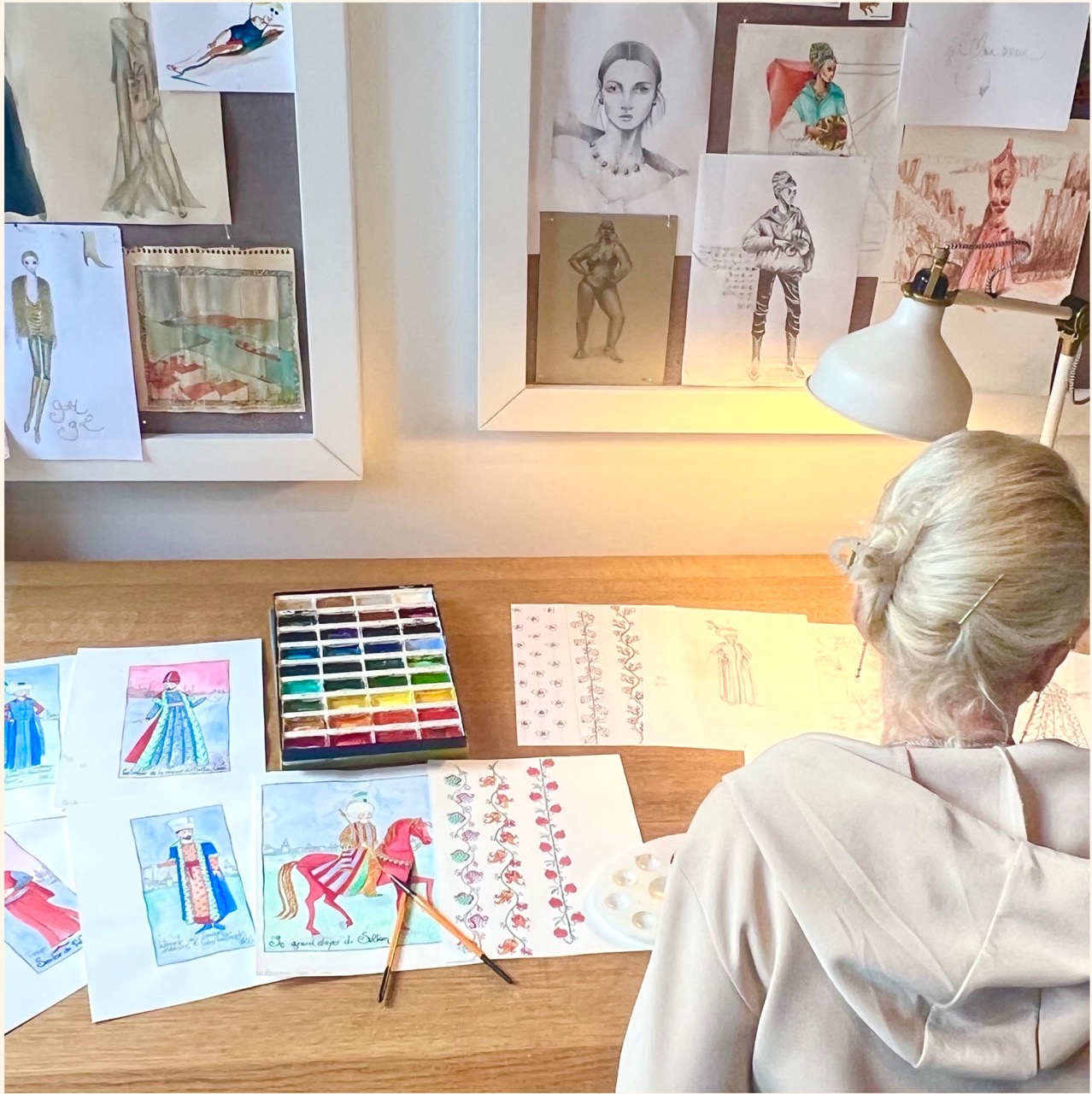 Vero Marganne at her desk